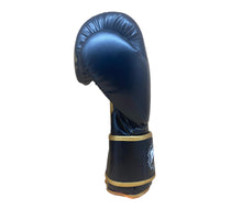 Carica l'immagine nel visualizzatore di Gallery, Guantoni Boxe Fight V2 Nero-Oro 10 Once