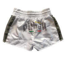 Carica l'immagine nel visualizzatore di Gallery, Pantaloncini Muay Thai Bianco Argento
