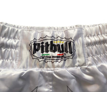 Carica l'immagine nel visualizzatore di Gallery, Pantaloncini Muay Thai Bianco Argento