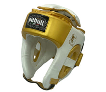 Carica l'immagine nel visualizzatore di Gallery, Caschetto Pitbull Vision Bianco per Muay Thai, Boxe, Kick Boxing e K1
