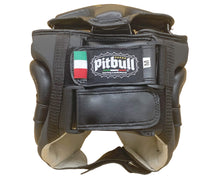 Carica l'immagine nel visualizzatore di Gallery, Caschetto Pitbull Guardian nero per Muay Thai, Boxe, Kick Boxing e K1
