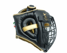 Carica l'immagine nel visualizzatore di Gallery, Caschetto Boxe, Muay Thai, Kick Boxing, K1, Con Griglia Metallica, colore Nero