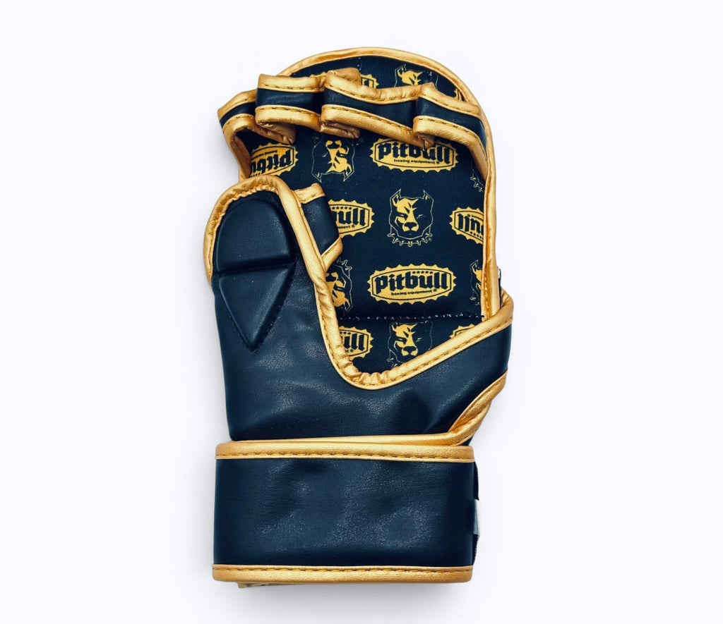 MMA Fight & Sparring Gloves 7 oz Black Gold