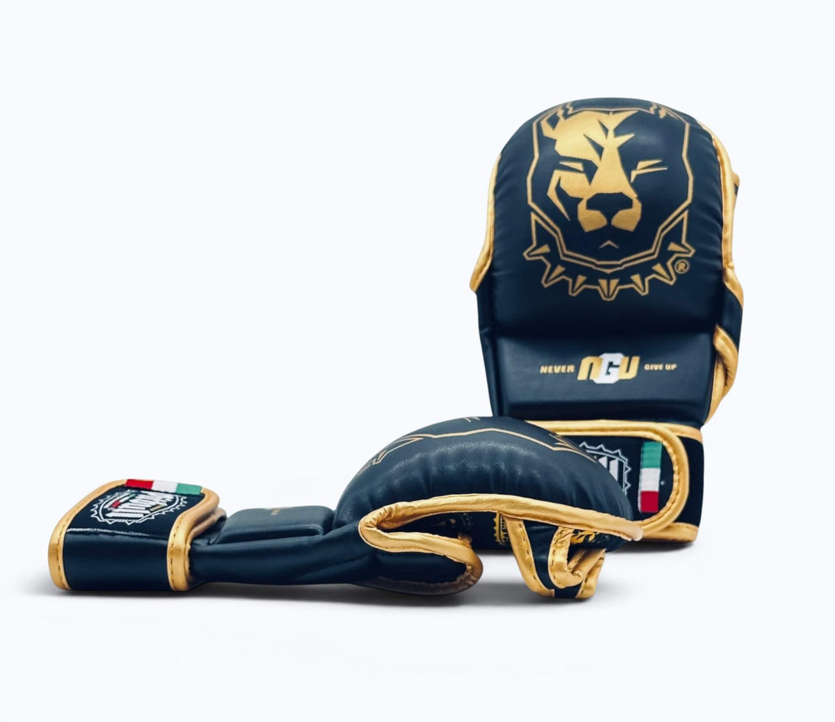 MMA Fight & Sparring Gloves 7 oz Black Gold