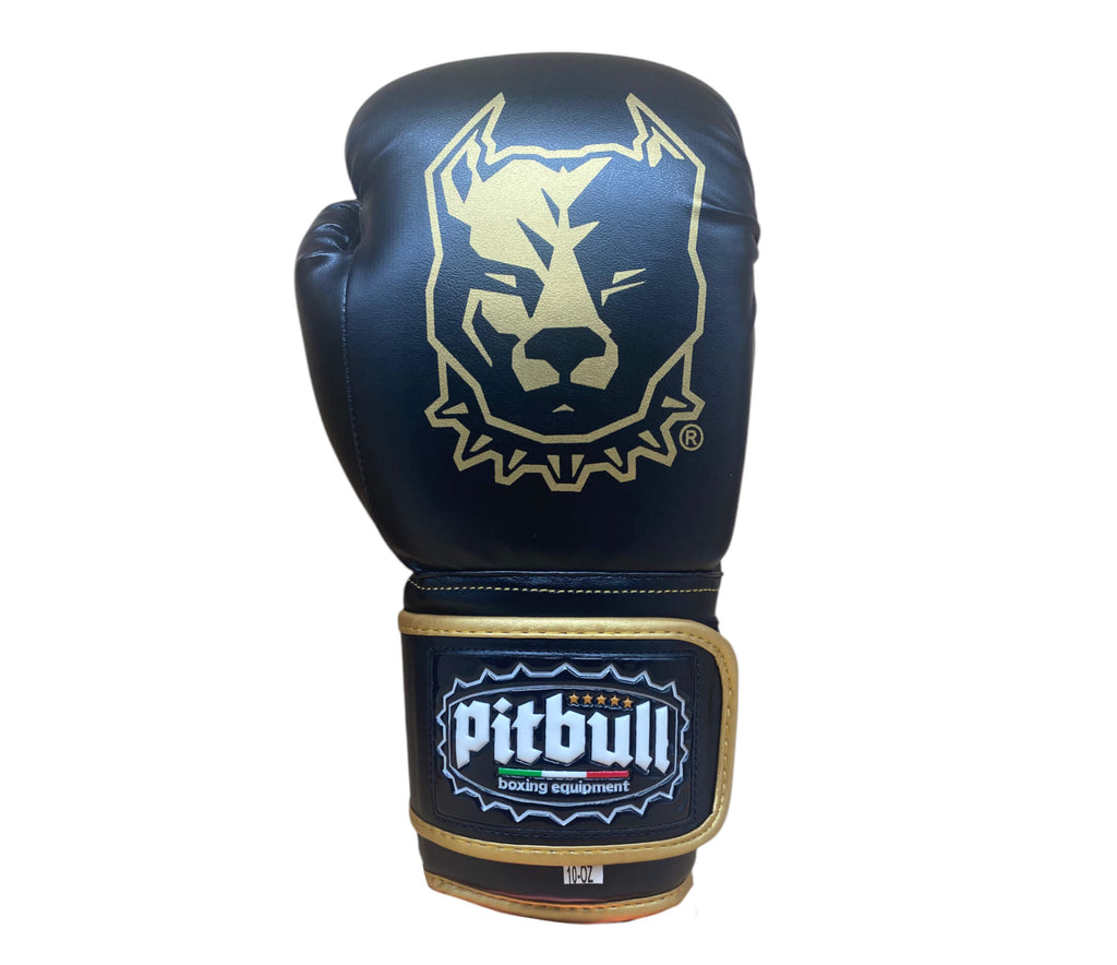 Fight V2 Boxing Gloves Black-Gold 14 oz