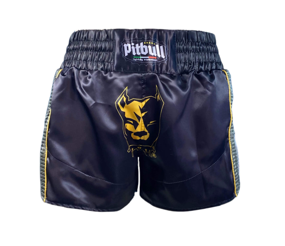 Black and Gold Muay Thai Shorts