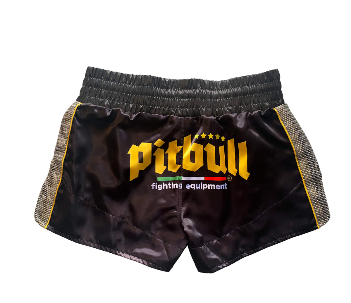 Black and Gold Muay Thai Shorts