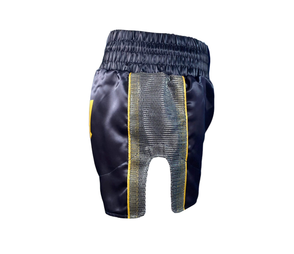 Black and Gold Muay Thai Shorts