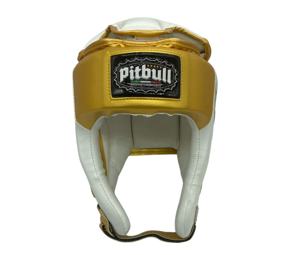 Pitbull Vision White Headgear for Muay Thai, Boxing, Kickboxing, and K1