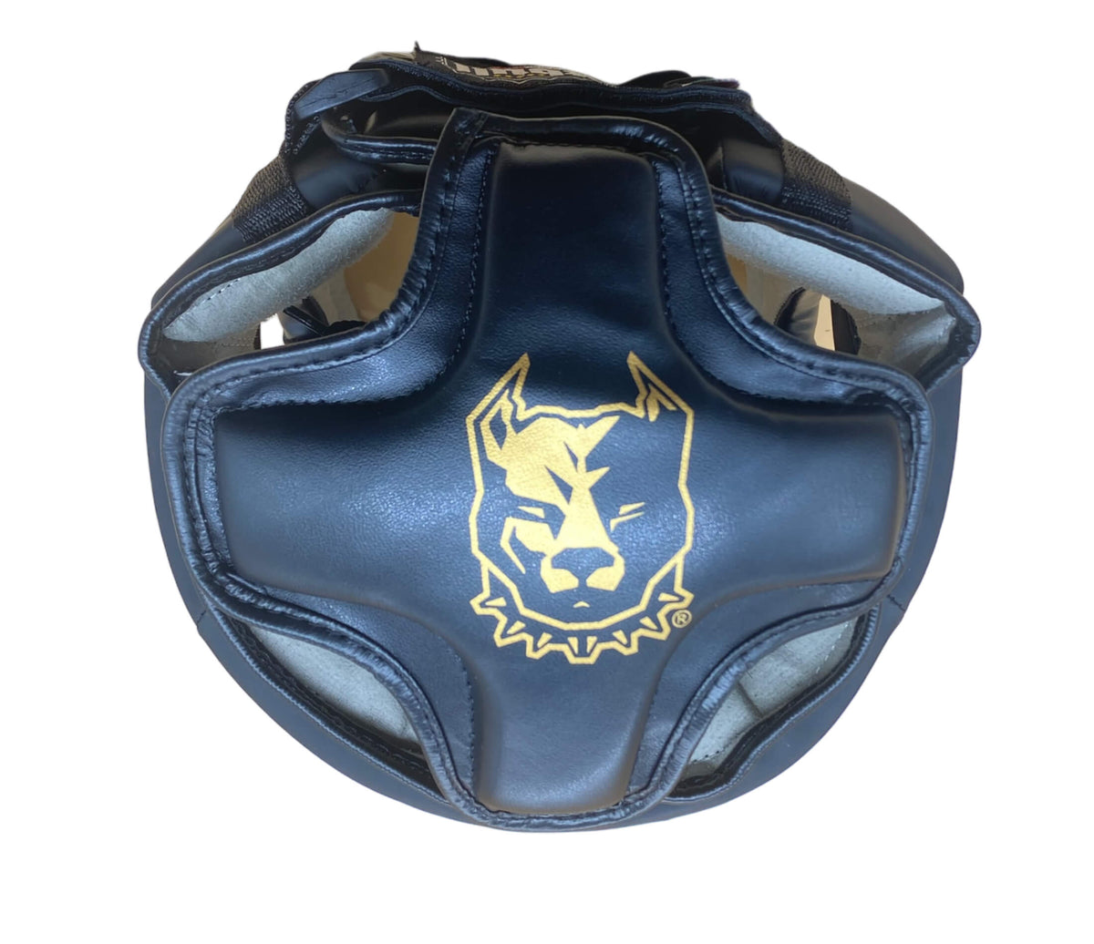 Pitbull Guardian black headgear for Muay Thai, Boxing, Kick Boxing and K1