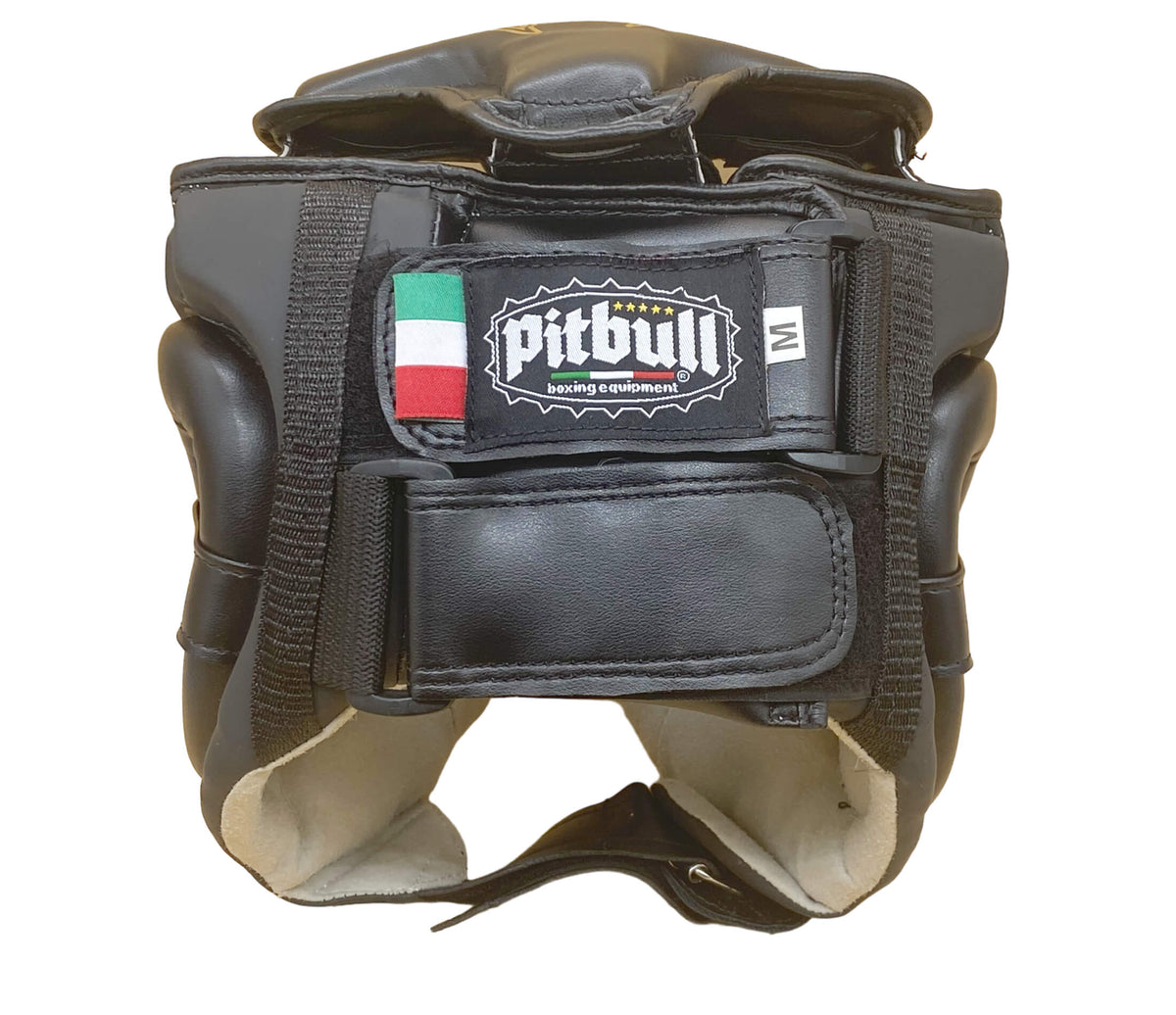 Pitbull Guardian black headgear for Muay Thai, Boxing, Kick Boxing and K1