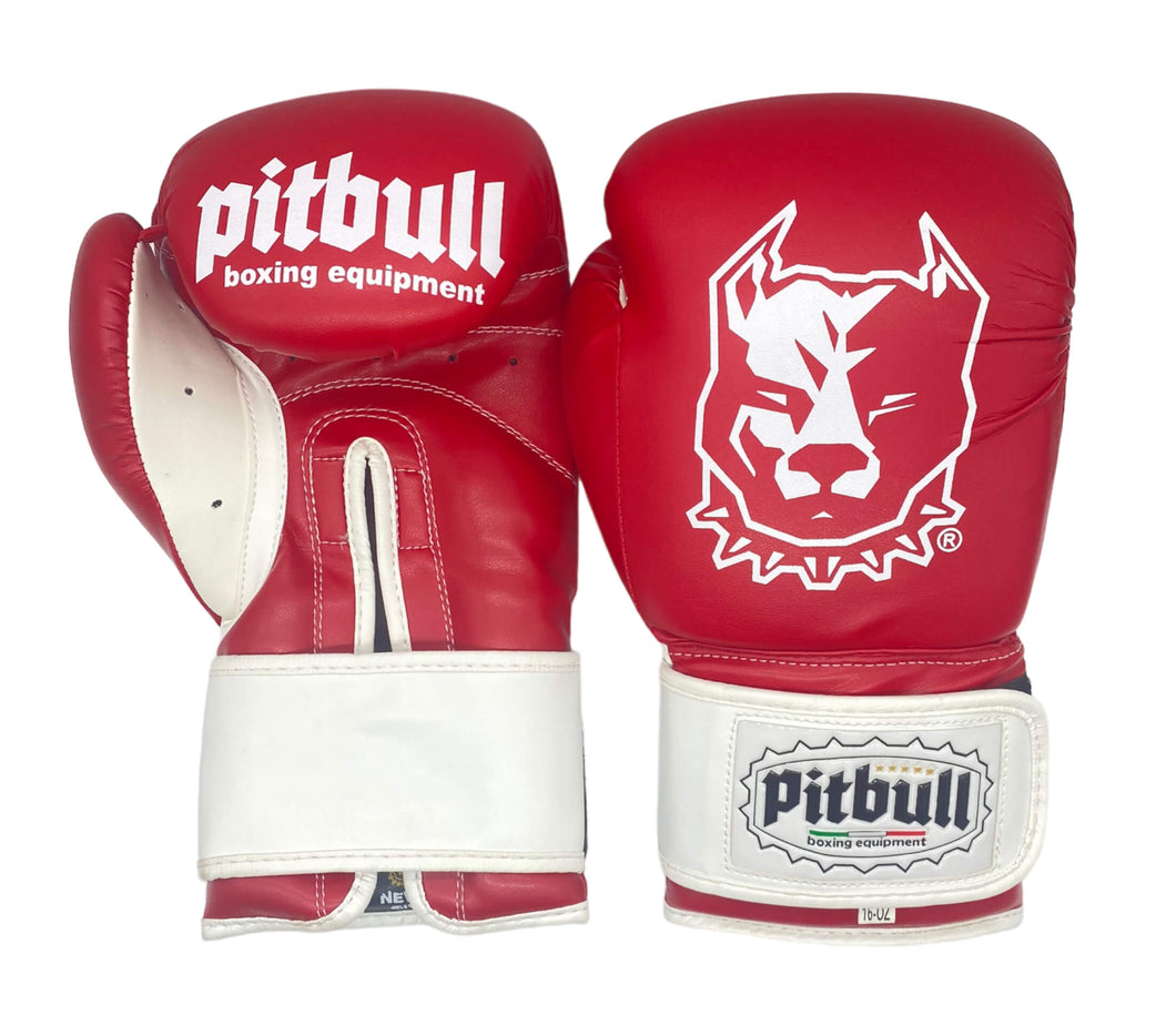 Guantoni Boxe Fight V2 Rosso-Bianco 14 Once