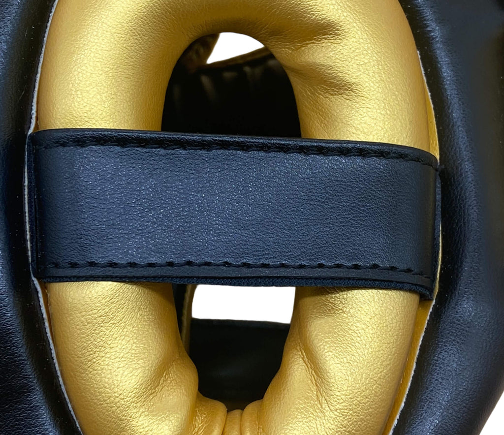 Pitbull Vision Black Headgear for Muay Thai, Boxing, Kickboxing, and K1