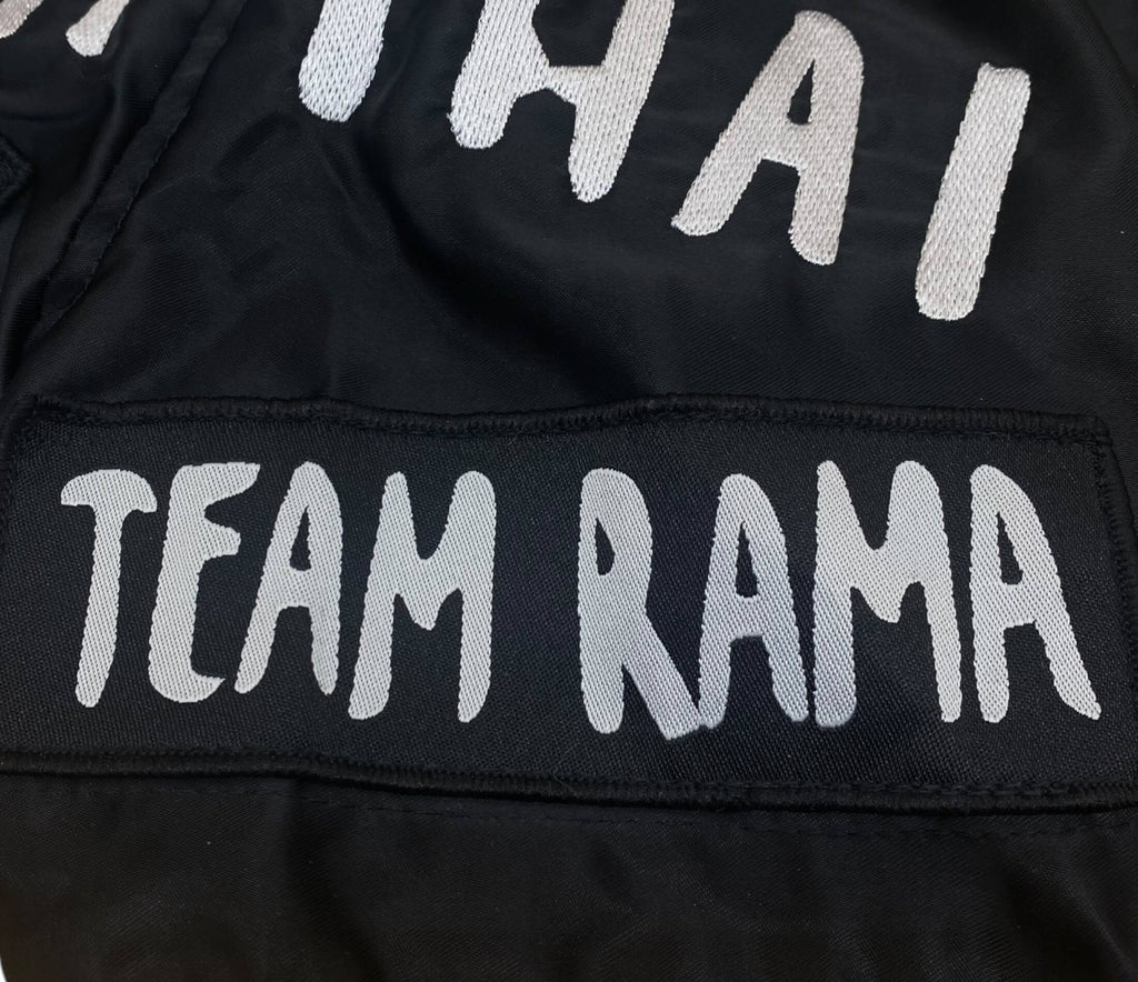 Black Team Rama edition Muay Thai shorts