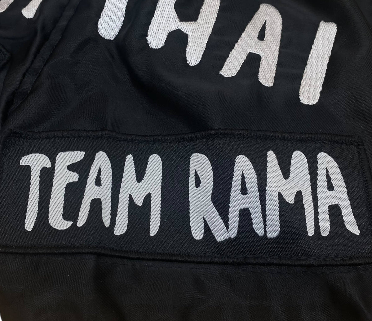 Black Team Rama edition Muay Thai shorts