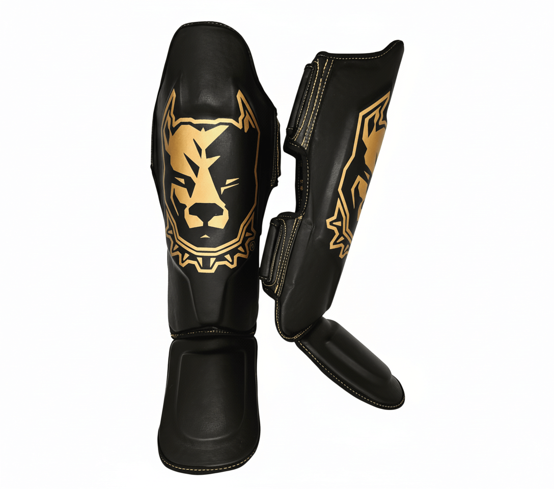 K1 K-Style "Black Gold" shin guards