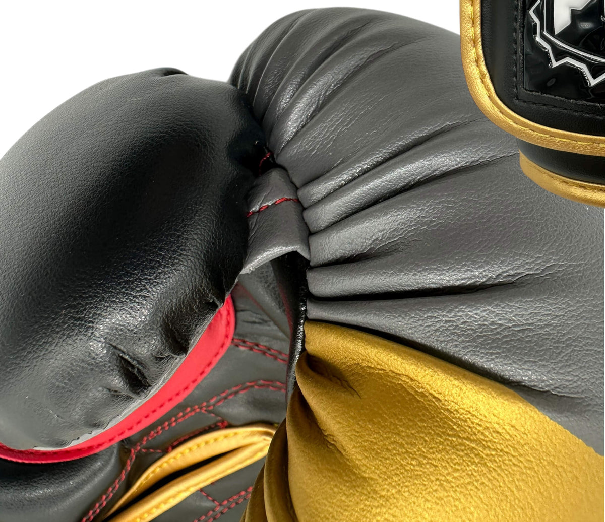Guantoni Boxe Fight V2 Oro-grigio 12 Once