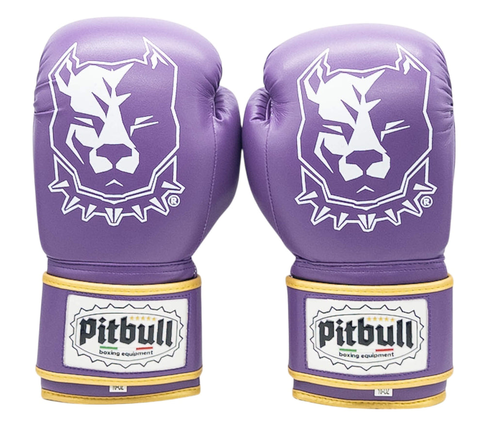 Fight X-Strap Boxing Gloves Purple White 10 oz