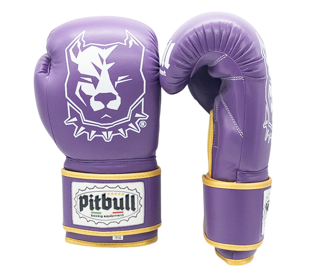 Fight X-Strap Boxing Gloves Purple White 10 oz