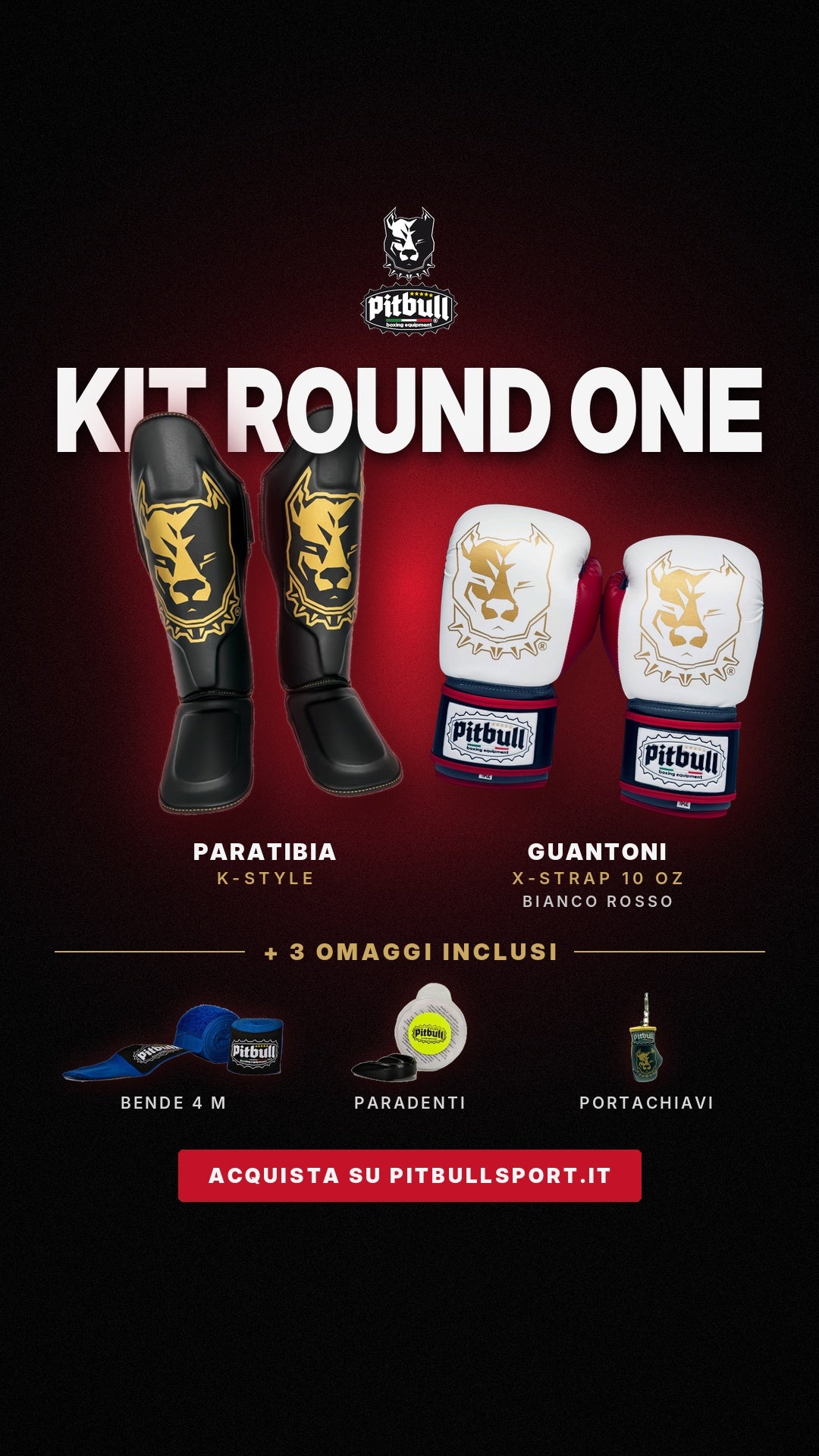 Kit Round One Bianco Rosso