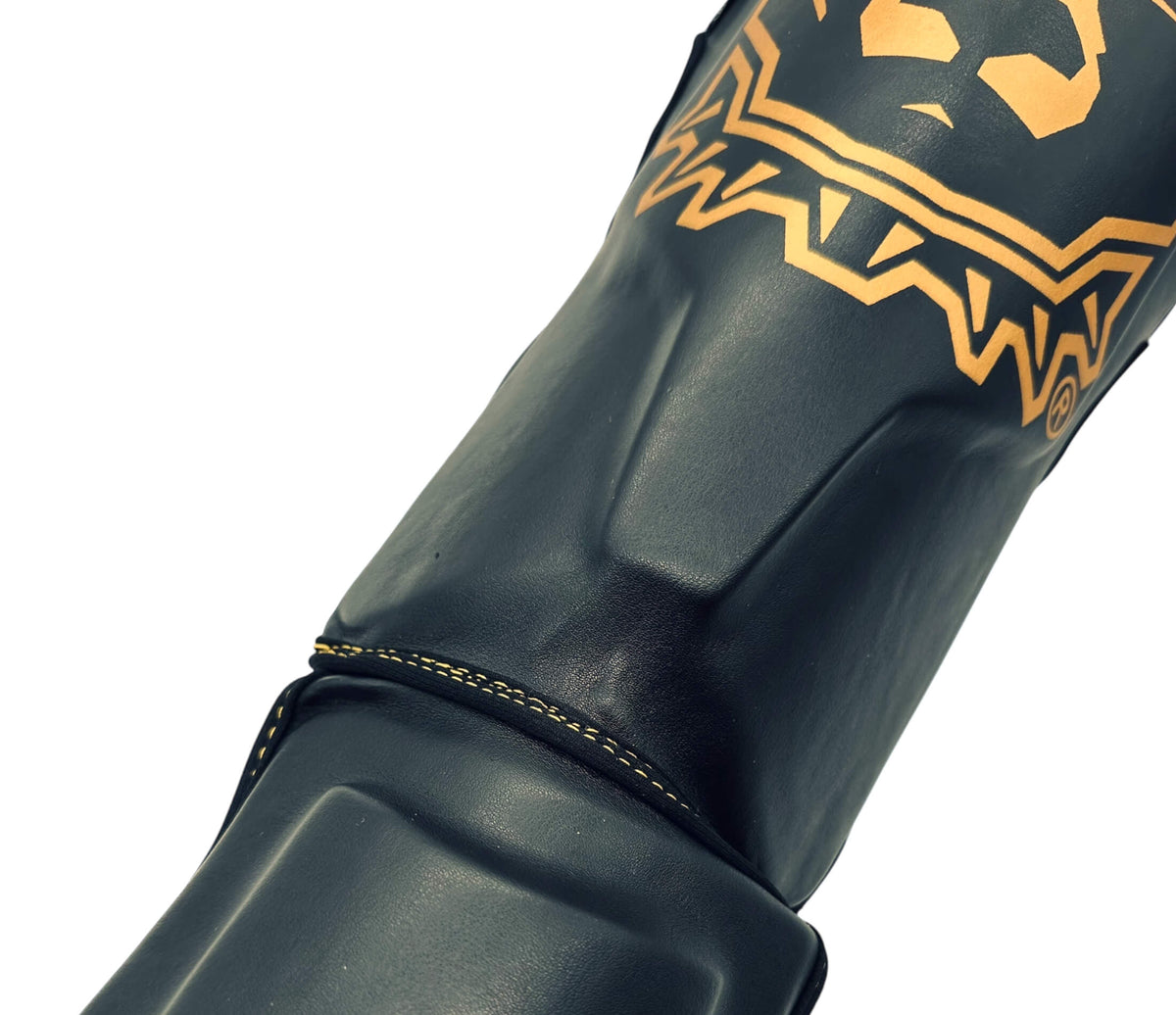 K1 K-Style "Black Gold" shin guards
