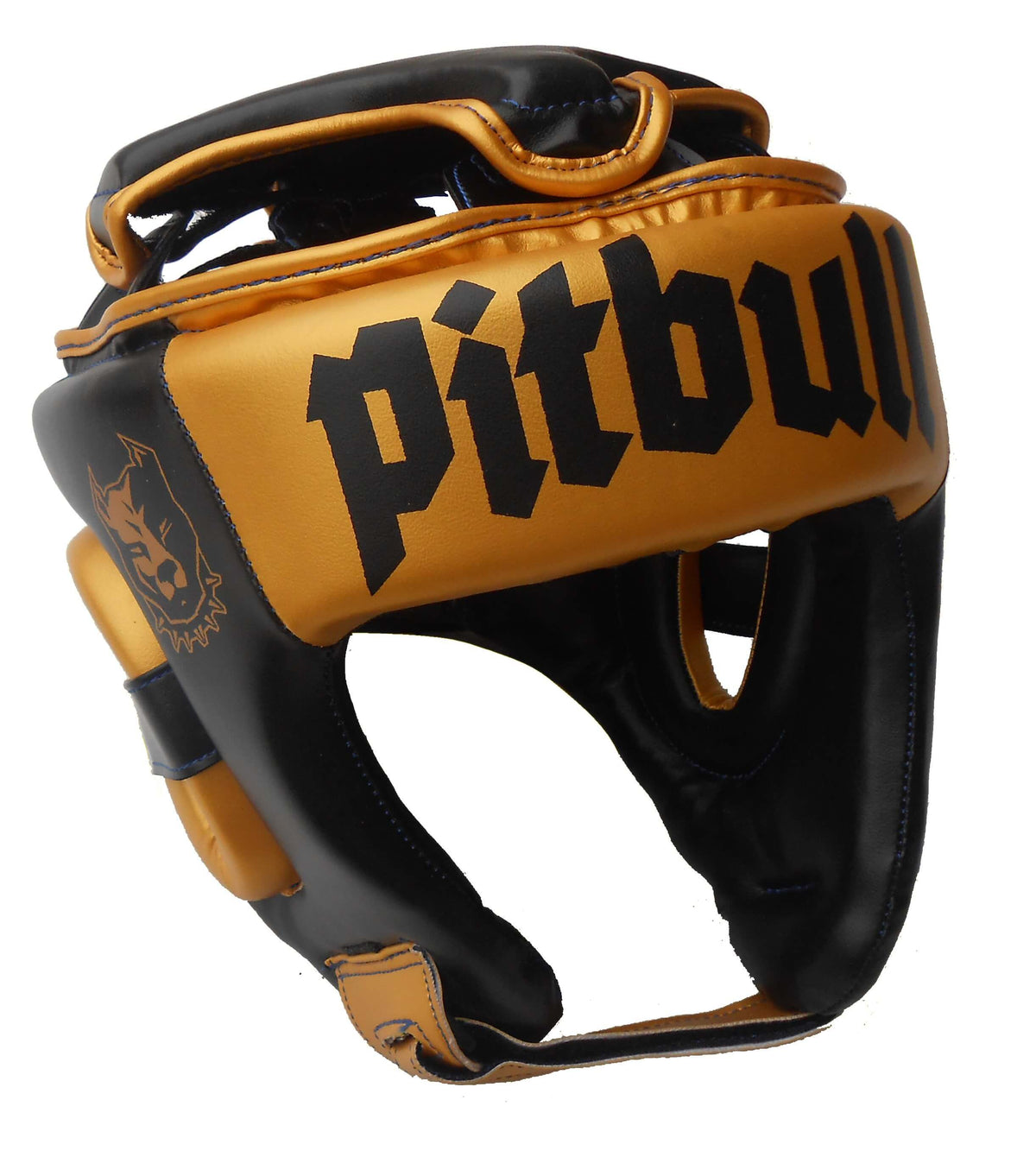 Boxing, Muay Thai, Kick Boxing, K1 Headgear, Black-Gold