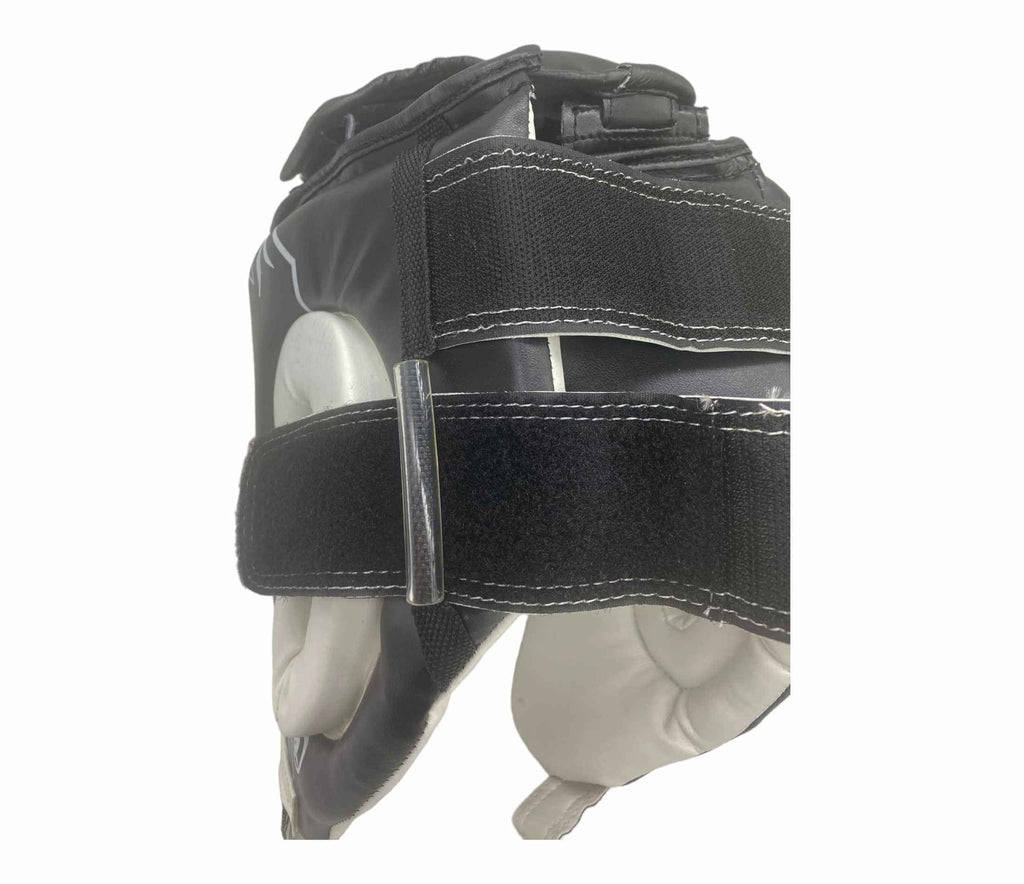 Boxing, Muay Thai, Kick Boxing, K1 Headgear, Black White