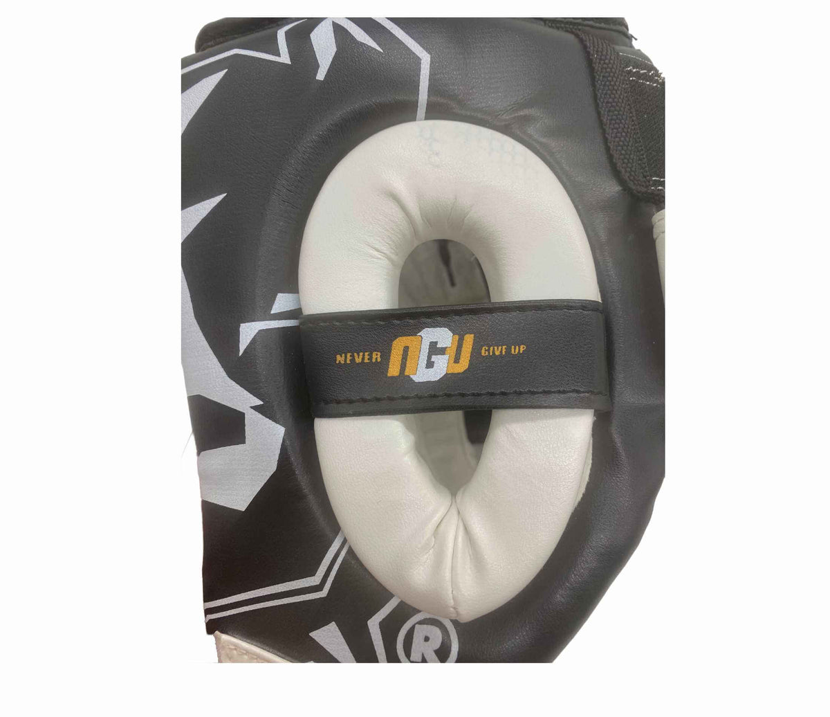 Boxing, Muay Thai, Kick Boxing, K1 Headgear, Black White