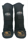 Black Cotton Muay Thai Shin Guards