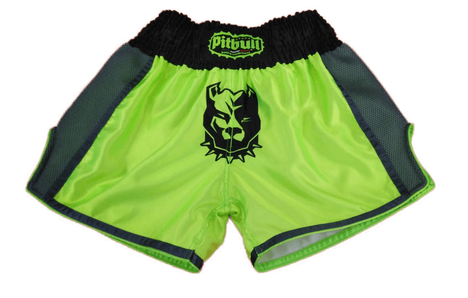 Pantaloncini Muay Thai Mod. Neon Verde Acido