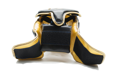 Caschetto Boxe, Muay Thai, Kick Boxing, K1, Con Griglia Metallica, colore Nero